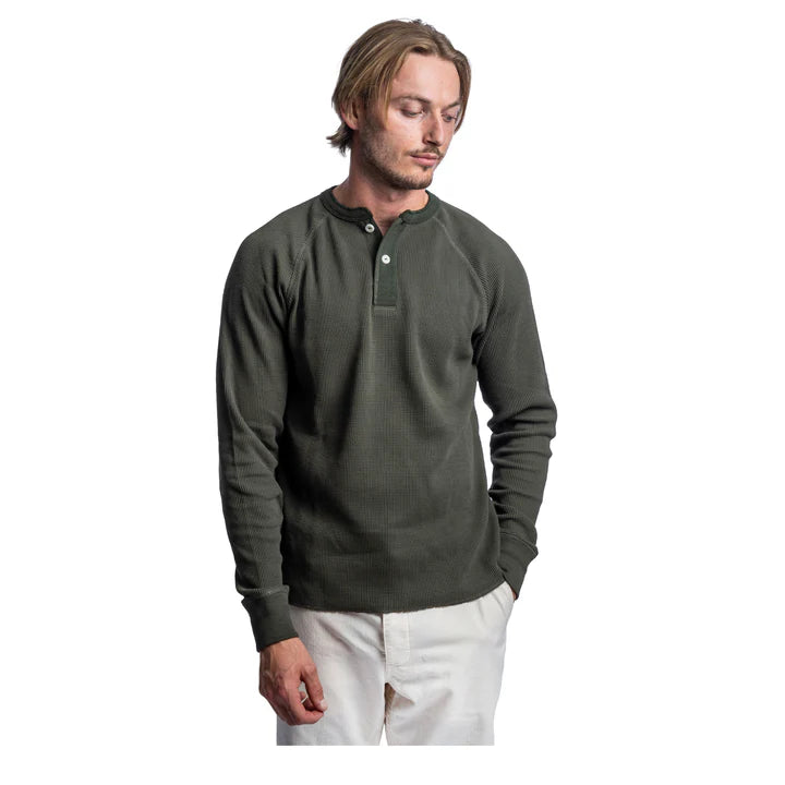 Heimat Henley - Military Green