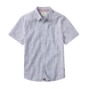 Lived-In Cotton Short Sleeve Button Down - Navy Railroad Stripe