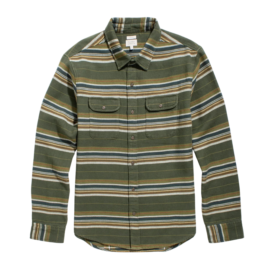 Cole Slim Shirt - Wreath Stripe