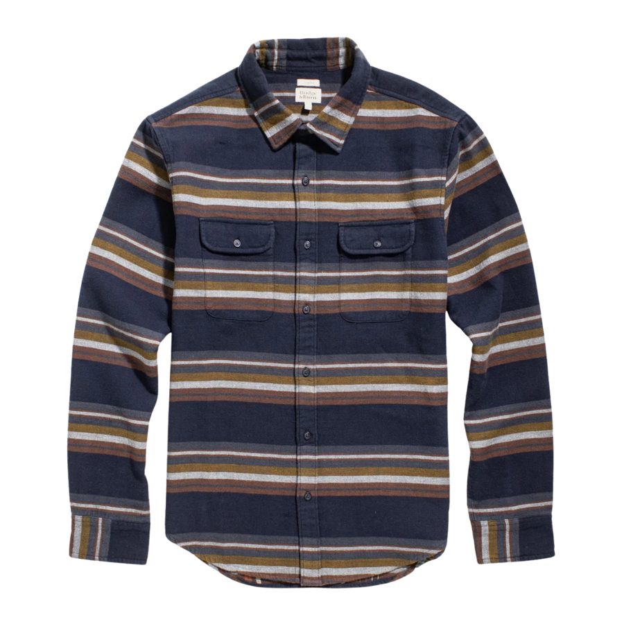 Cole Slim Shirt - Coastline Stripe