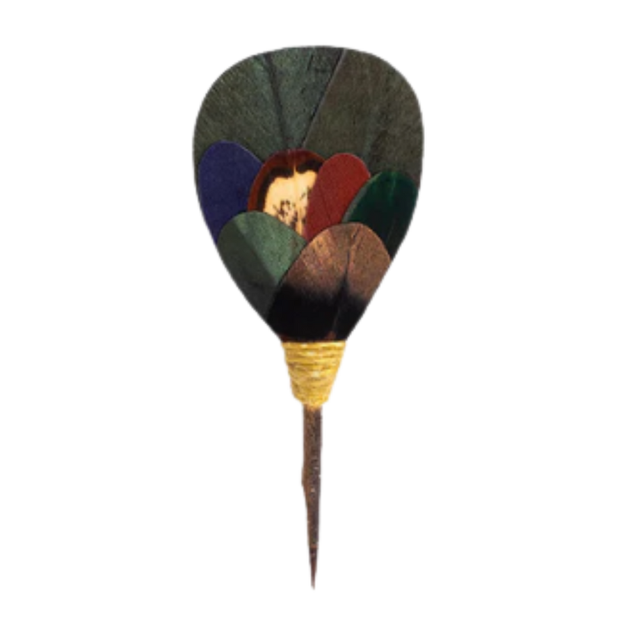 Dawn Lapel Pin - Goose, Pheasant, Peacock, Turkey & Rooster Feathers