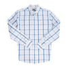 Monroe Poplin Shirt - White Blue