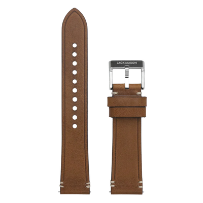 20mm Leather Watch Strap - Tan