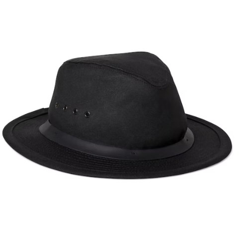 【FILSON】フィルソン TIN CLOTH PACKER HAT　 ブラック Tin Cloth Packer Hat - Black - SAMSON A Men's Emporium