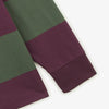 Serge Blanco Rugby Jersey - Burgundy & Hunter Green Stripe