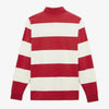 Serge Blanco Rugby Jersey - Red & White Stripe