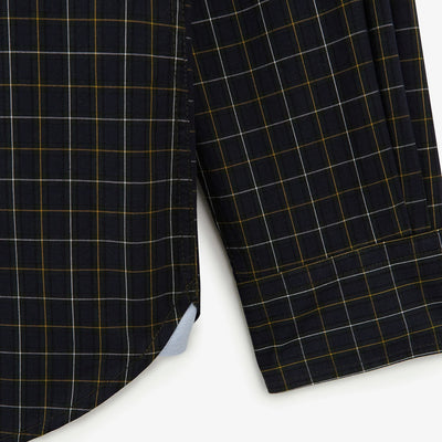 Check Button Down - Navy