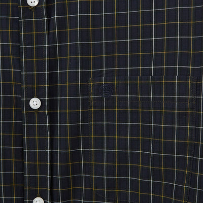 Check Button Down - Navy