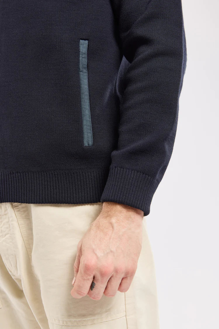 Full Zip Mecmor Cardigan - Rich Navy