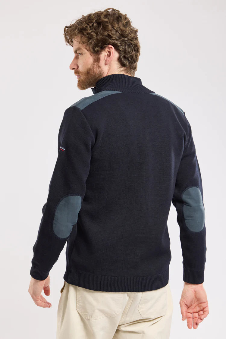 Full Zip Mecmor Cardigan - Rich Navy