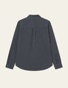 Kent Stripe Poplin Shirt - Black