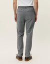 Como Tapered Textured Drawstring Pant - Grey Melange