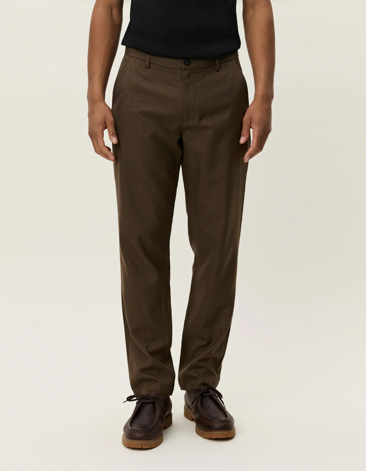 Como Regular Houndstooth Suit Pant - Teak Brown