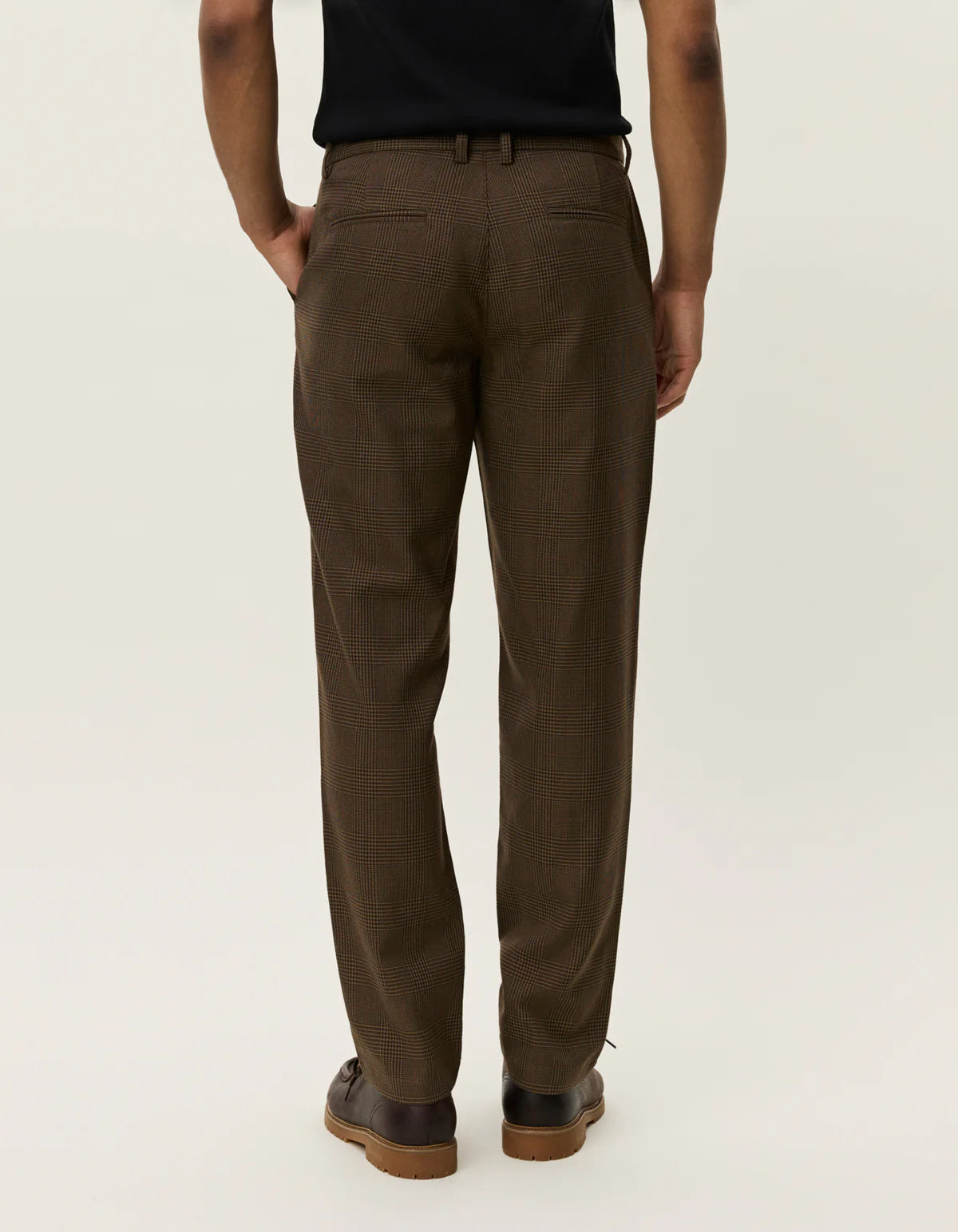 Como Regular Houndstooth Suit Pant - Teak Brown
