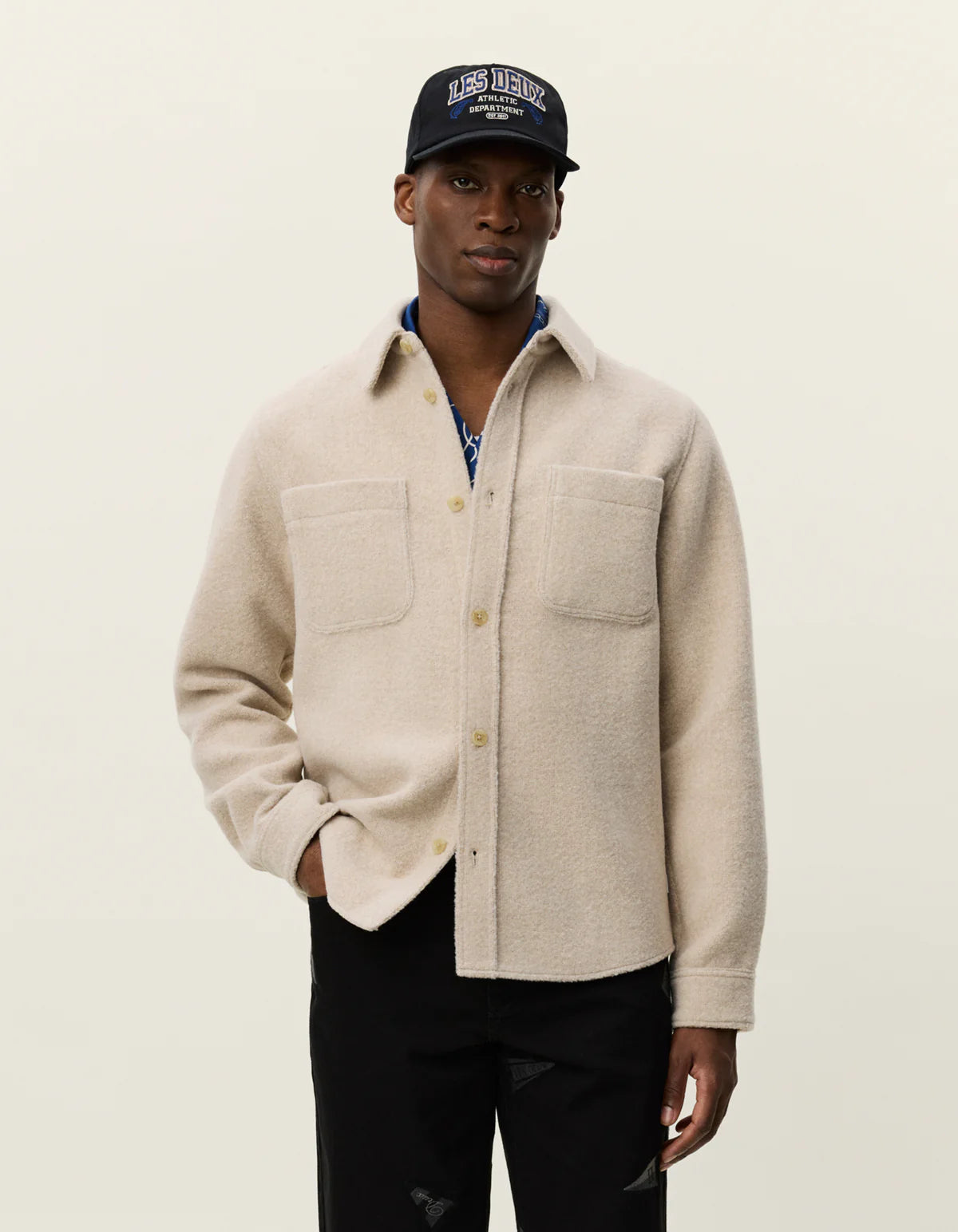 Lennon Boucle Overshirt - Ivory