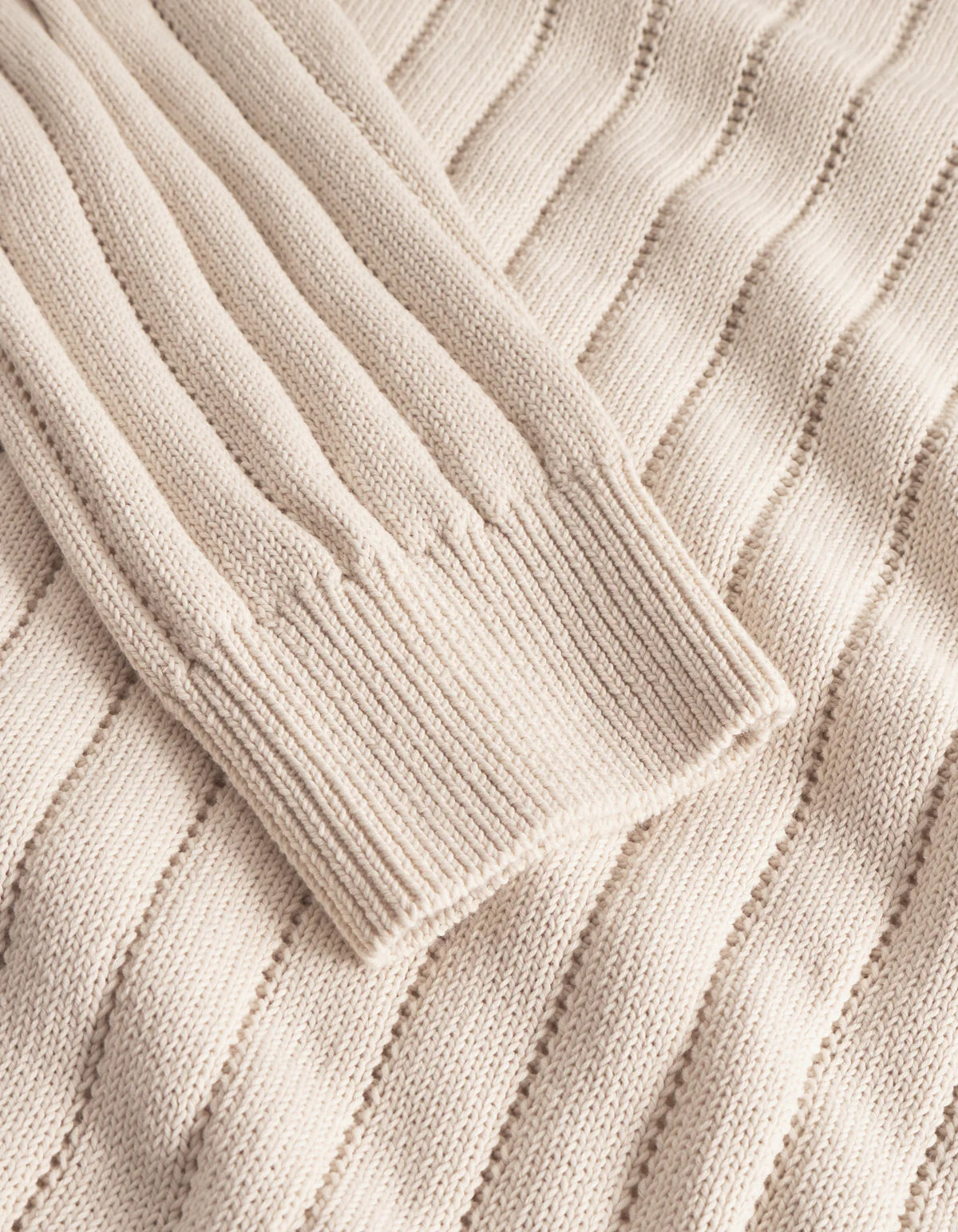 Bogart Rugby Polo Knit - Ivory