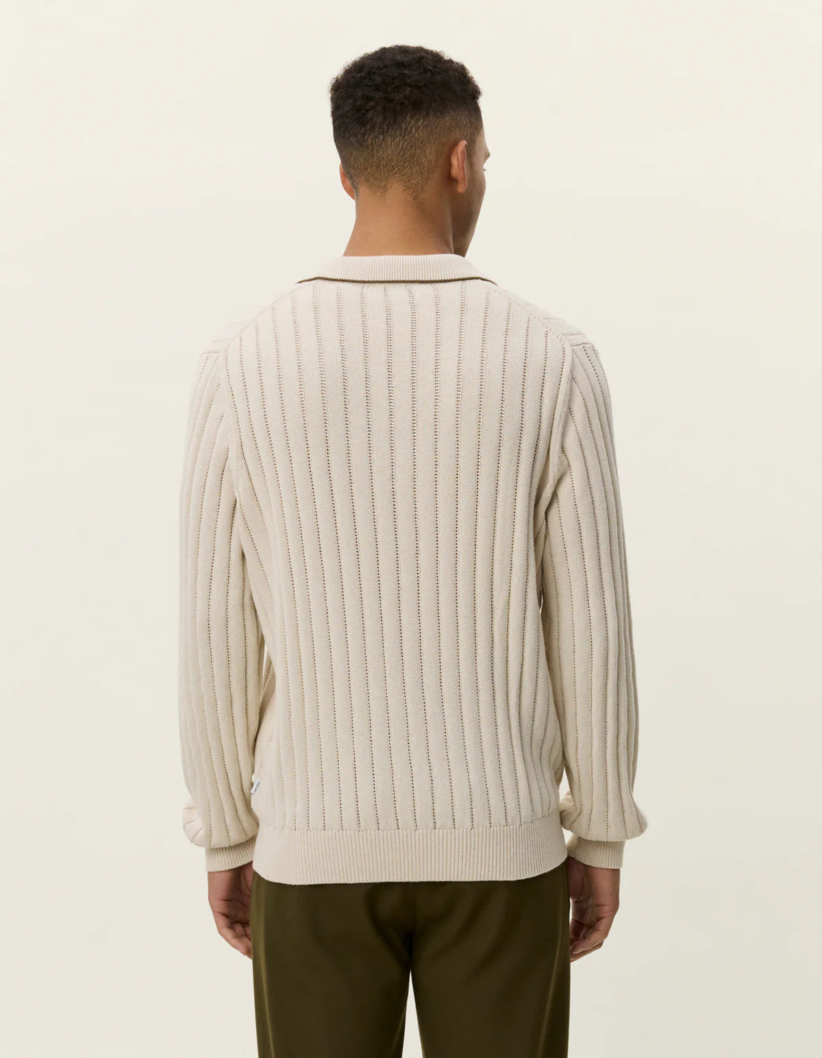 Bogart Rugby Polo Knit - Ivory