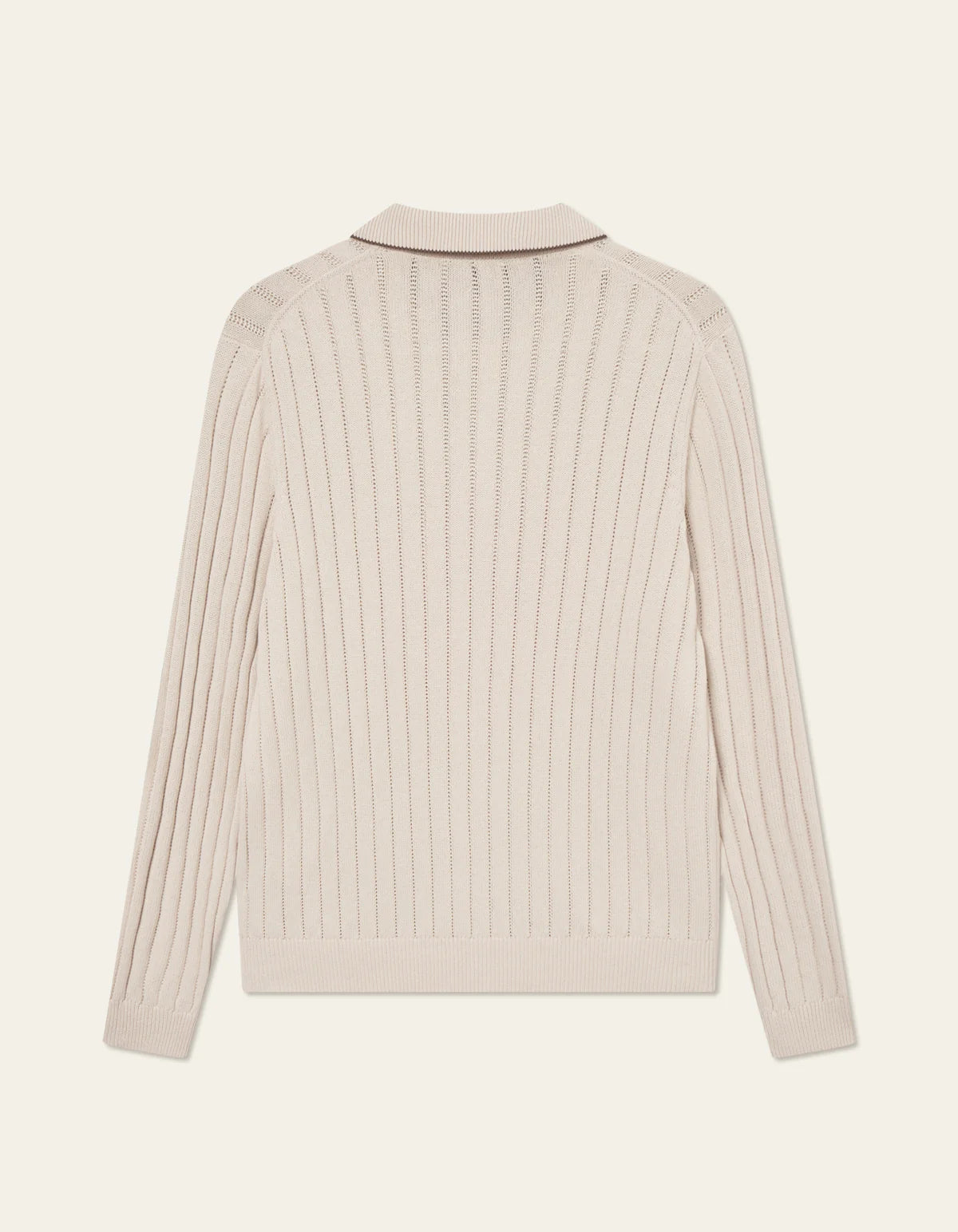 Bogart Rugby Polo Knit - Ivory