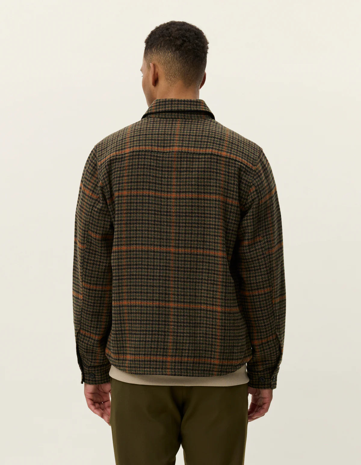 Kody Houndstooth Overshirt - Teak