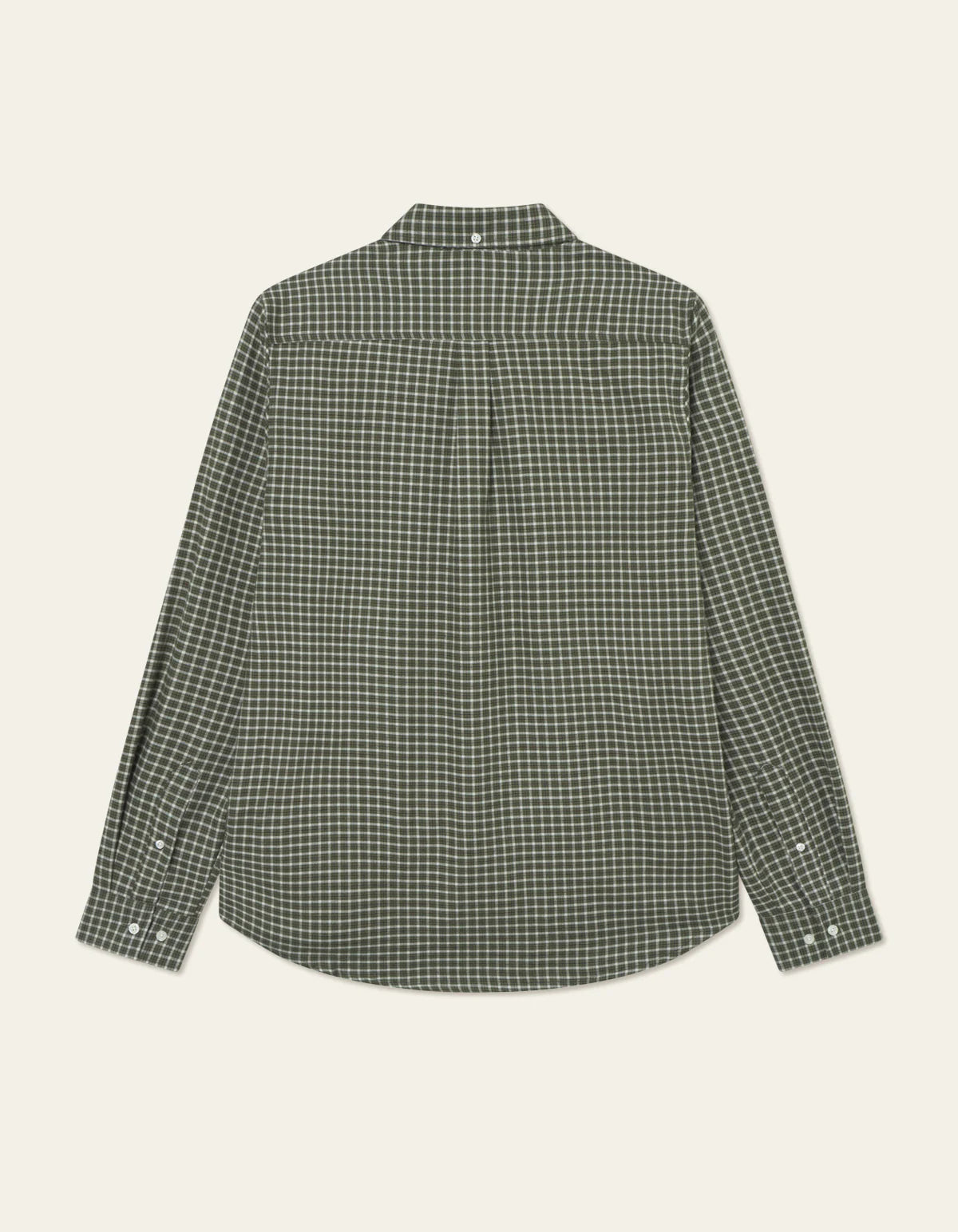 Konrad Check Flannel Shirt - Olive Sand