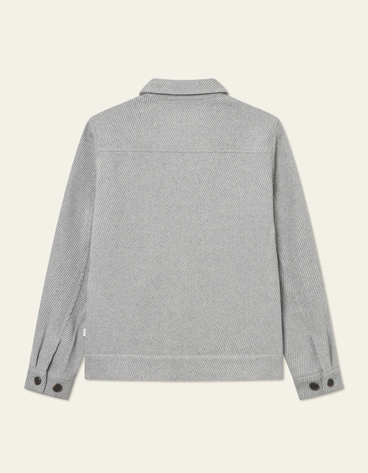 Nash Twill Wool Jacket - Grey Melange