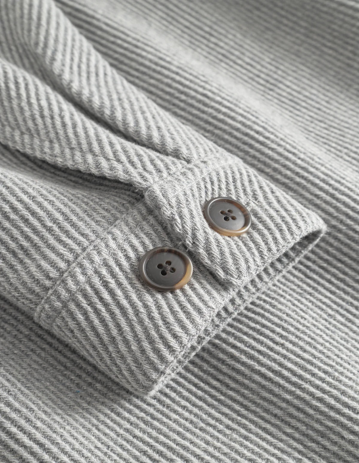 Nash Twill Wool Jacket - Grey Melange