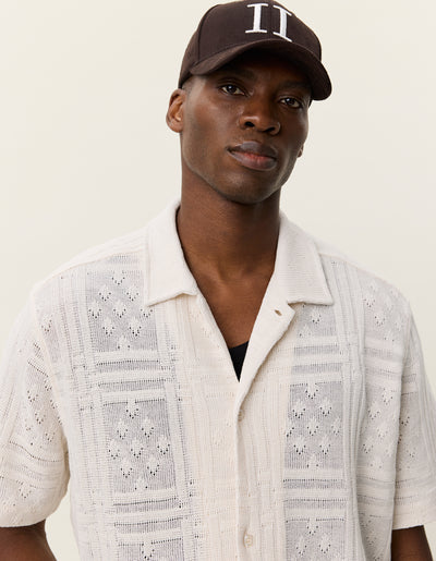 Hector Pointelle Short Sleeve Shirt - Eggnog White
