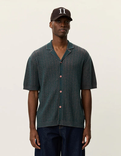 Evan Knitted Shirt - Sea Moss Green