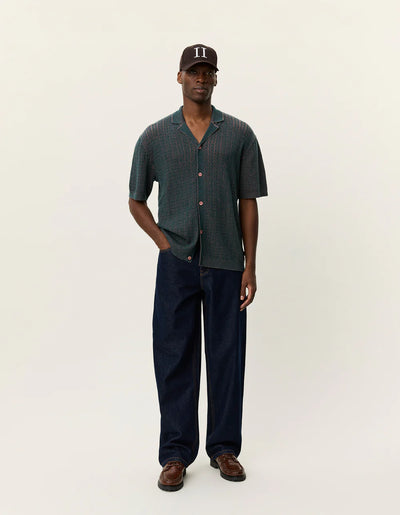 Evan Knitted Shirt - Sea Moss Green