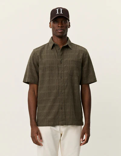 Charlie Short Sleeve Shirt - Olive Night