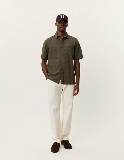 Charlie Short Sleeve Shirt - Olive Night