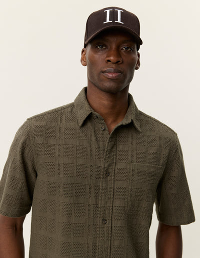 Charlie Short Sleeve Shirt - Olive Night