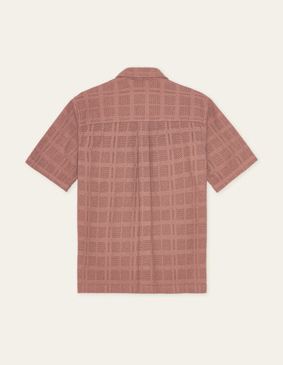 Charlie Short Sleeve Shirt - Cognac Red