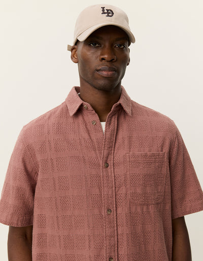 Charlie Short Sleeve Shirt - Cognac Red