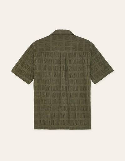 Charlie Short Sleeve Shirt - Olive Night