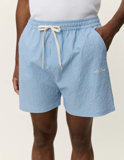 Stan Stripe Seersucker Swim Shorts - Allure