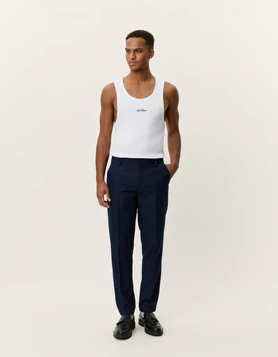 Como Regular Houndstooth Suit Pants - Dark Navy