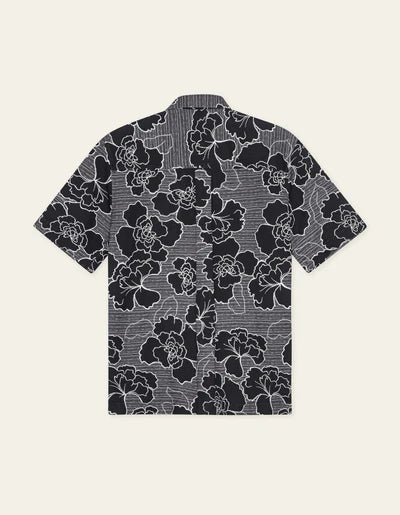 Charlie Poppy AOP Short Sleeve Shirt - Black