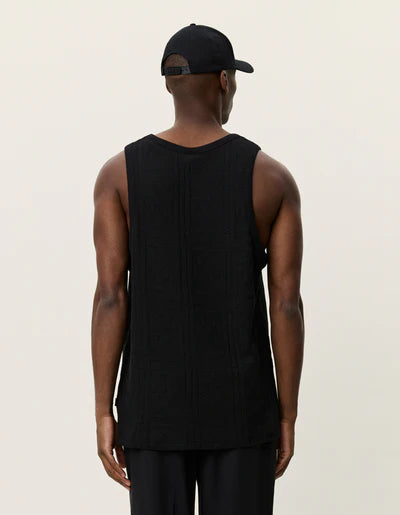 Huxley Pointelle Tank Top - Black