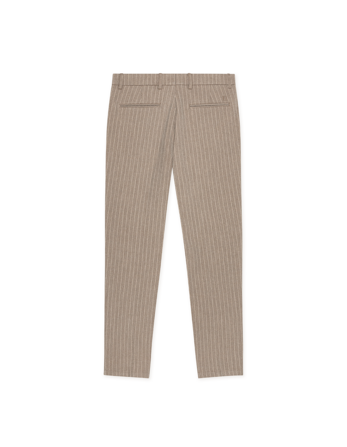 Como Regular Pinstriped Pants - Walnut Brown