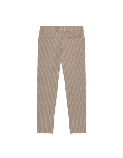 Como Regular Pinstriped Pants - Walnut Brown