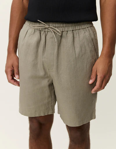 Otto Linen Shorts - Laurel Oak Sand