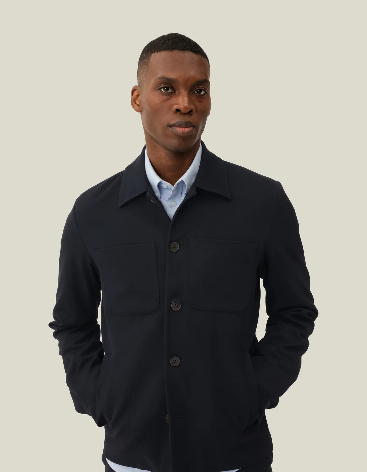 Marseille Hybrid Jacket - Navy