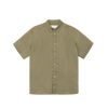 Kris Linen Short Sleeve Shirt - Surplus Green