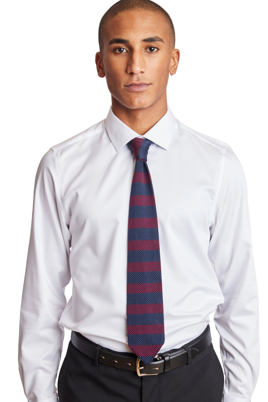 Knit Tie - Navy Malbec