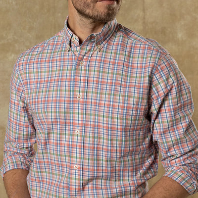 Cotton Twill Sport Shirt  - Rosebud