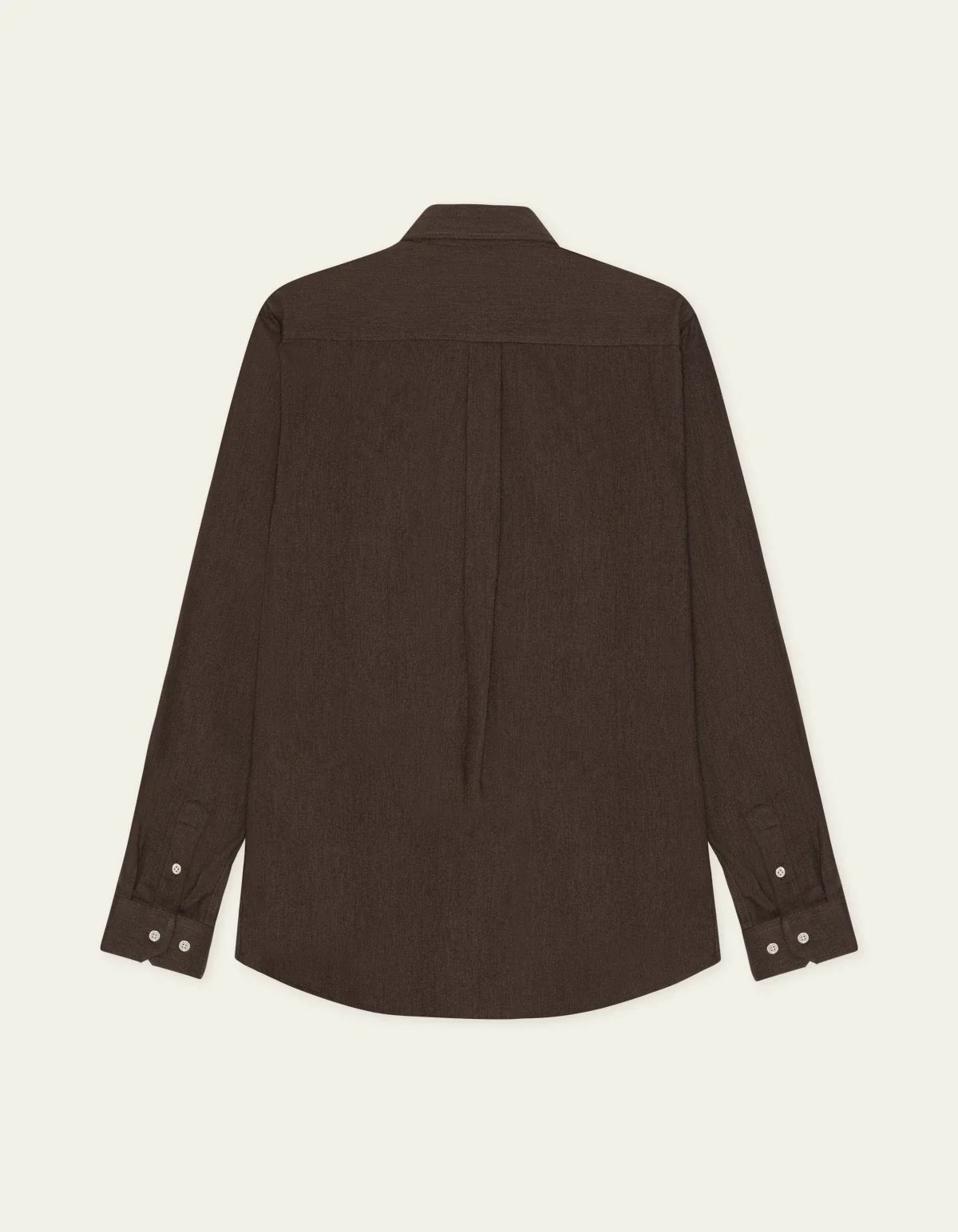 Solid Soft Flannel Shirt - Delicioso Brown