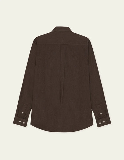 Solid Soft Flannel Shirt - Delicioso Brown