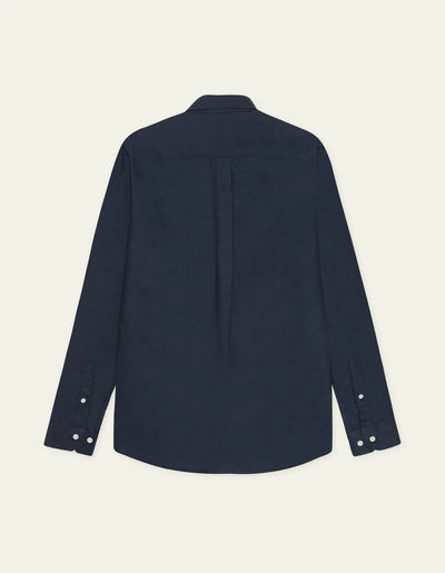 Solid Soft Flannel Shirt - Dark Navy