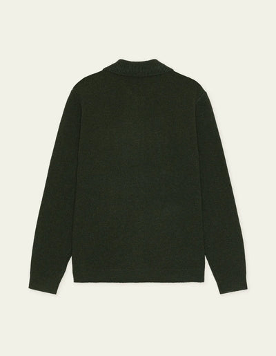 Milano Knit Overshirt - Rosin Green